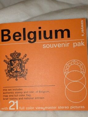 Vintage Viewmaster Belgium Souvenir Pak 1950s